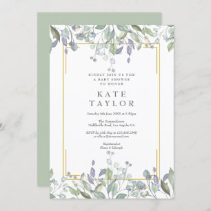 Country Greenery Baby Shower / Sprinkle Invitation