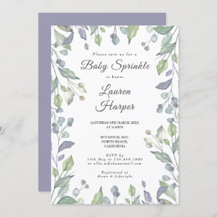 Country Greenery Baby Sprinkle / Shower Invitation