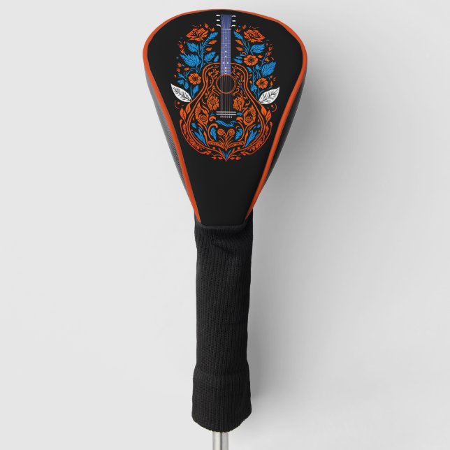 Country Guitar Art Golf Head Cover (Front)