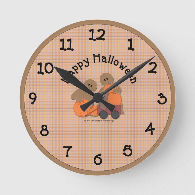Country Halloween Wall Clock (Front)