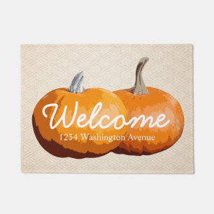 Country Harvest Pumpkins Welcome - Personalised Doormat
