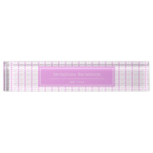 Country Heart Stripe Pattern Personalized Nameplate