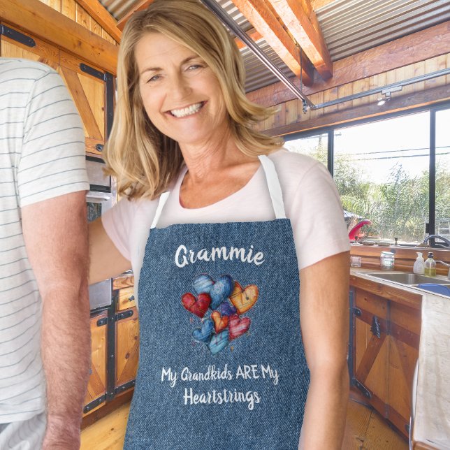 Country Heartstrings Personalised Grandmother Name Apron (Creator Uploaded)