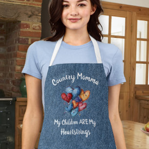 Country Heartstrings Personalised Mum Name Apron
