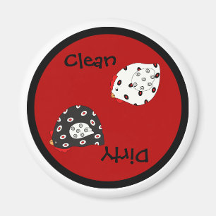 Country Hen Clean Dirty Dishwasher Magnet