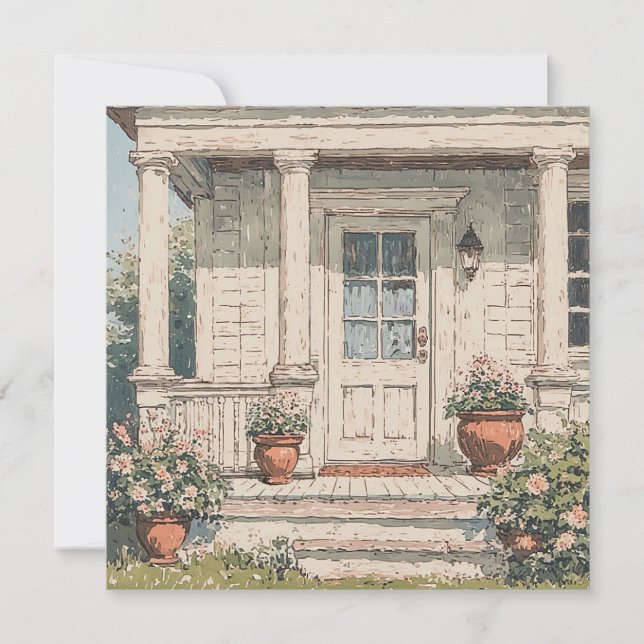Country Home Porch Invitation (Front)