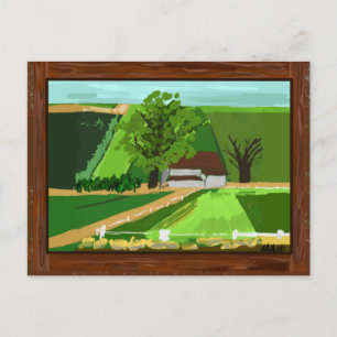 Country Home Postcard