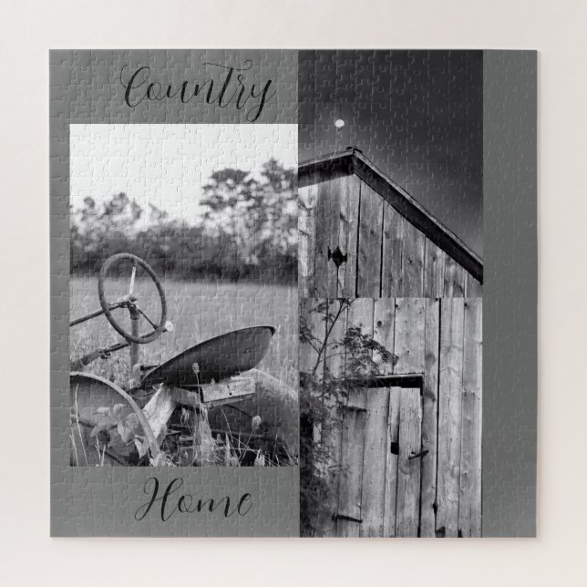 "Country Home" Tractor Barn Collage Jigsaw Puzzle (Vertical)
