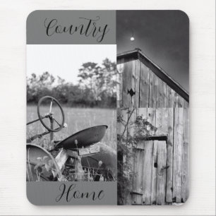 "Country Home" Tractor Barn Collage Mouse Pad