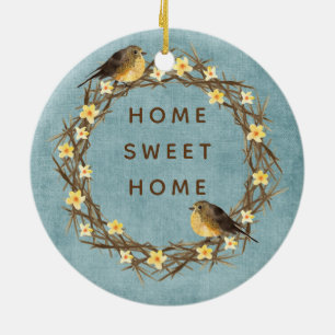 Country Home Wreath Customisable Ornament