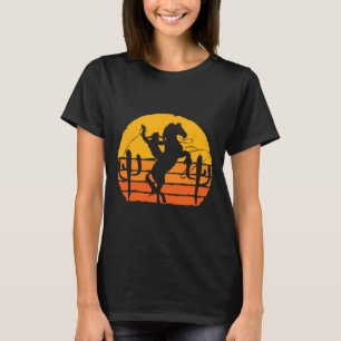 Country Horseck Riding Western Horse Rider Retro C T-Shirt