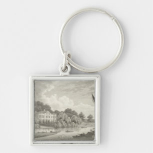 Country House with Lake and Boats Key Ring