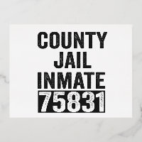 Country Jail Inmate 75831 Funny Halloween Prison