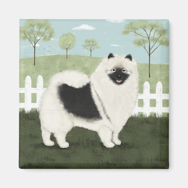 Country Keeshond Magnet (Front)