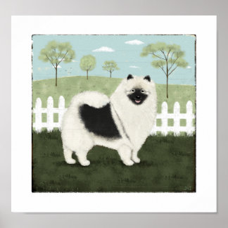 Country Keeshond Poster
