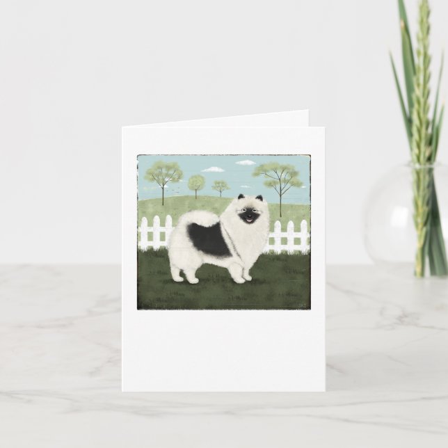 Country Keeshond Thank You Card (Front)