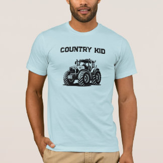 Country Kid Tractor Shirt Rural Farm Life Tee