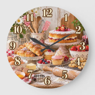 Country Kitchen Baking Clock