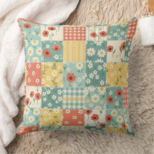 Country Kitchen Floral Pattern Cushion