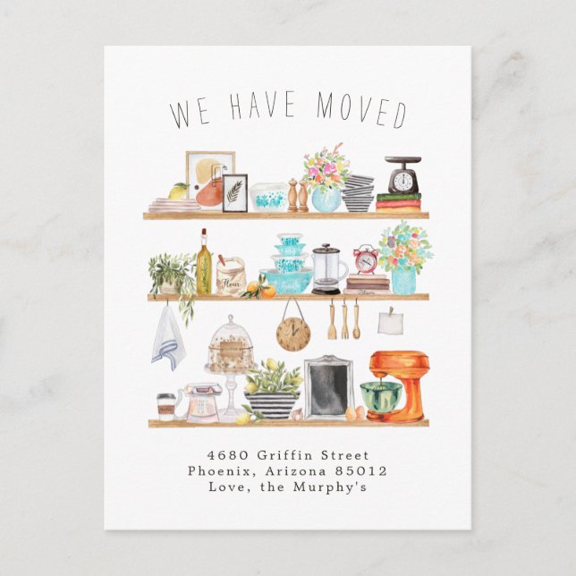Country Kitchen | Moving Announcement Postcard (Front)
