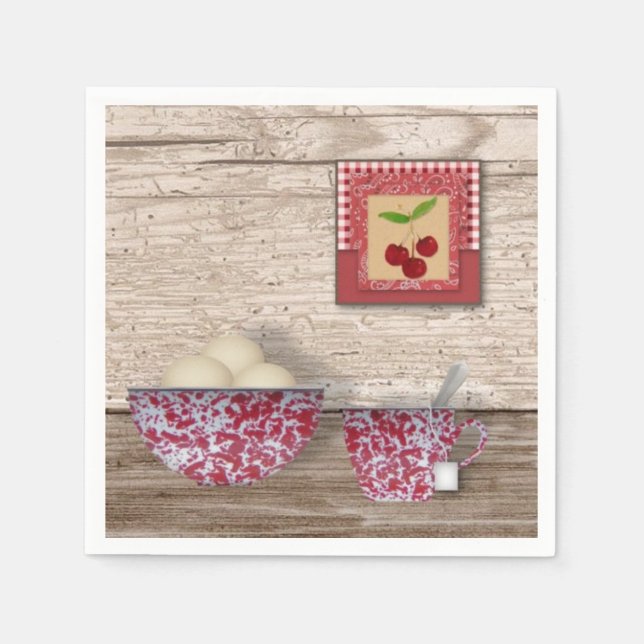 Country Kitchen Paper Napkins (Front)