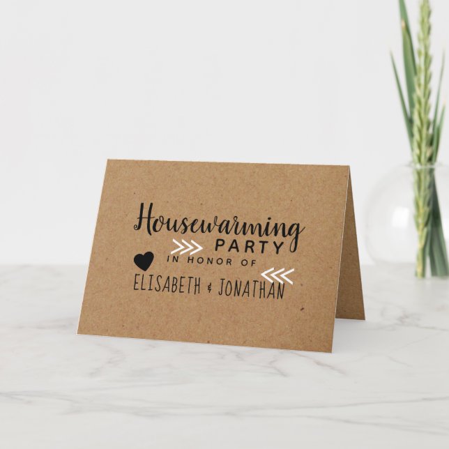 Country Kraft Housewarming Party Invitation (Front)