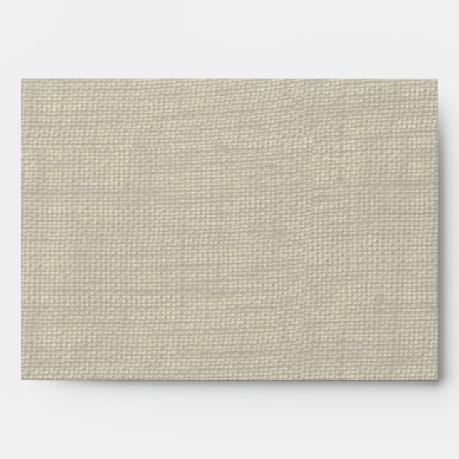 Country Lace and Burlap Printed Envelope (Front)