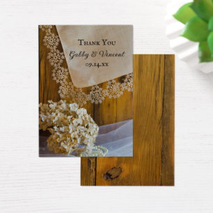 Country Lace and Flowers Wedding Favour Tags