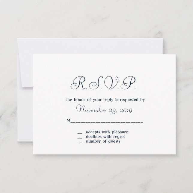 Country Lace & Denim Response Cards (Front)