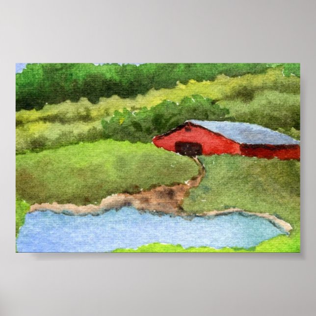 Country Landscape Mini-Poster Poster (Front)