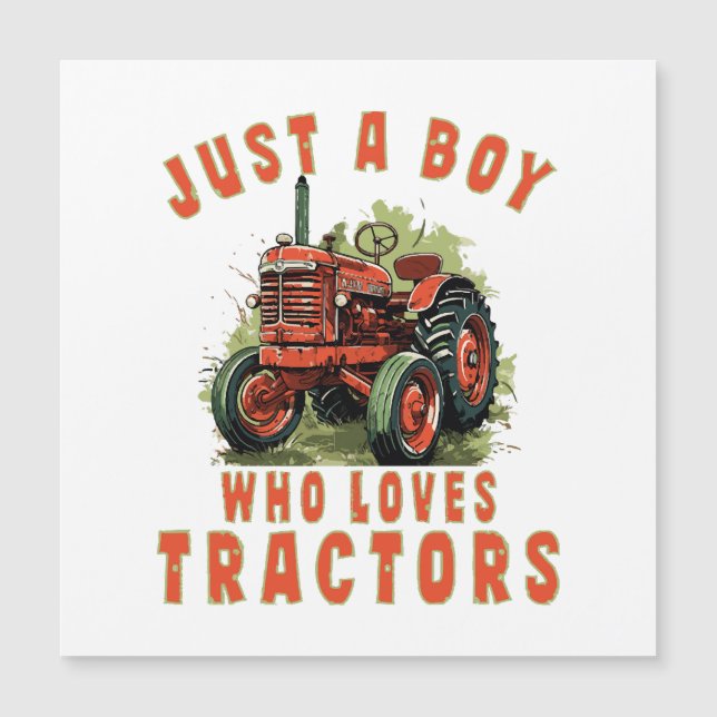 Country Life Boy who loves tractors (Front)
