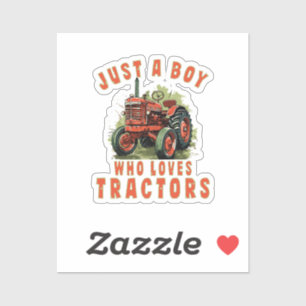 Country Life Boy who loves tractors