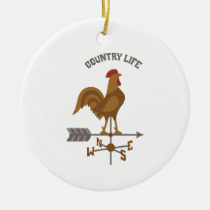Country Life Ceramic Tree Decoration