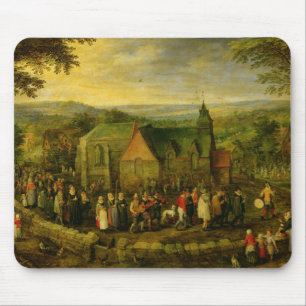 Country Life with a Wedding Scene Mouse Pad