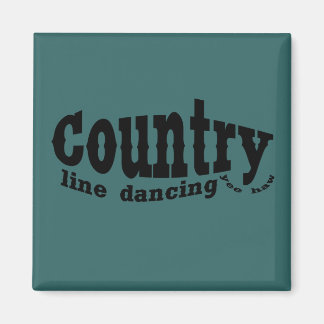 Country line dancing magnet
