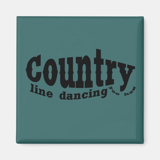 Country line dancing magnet (Front)