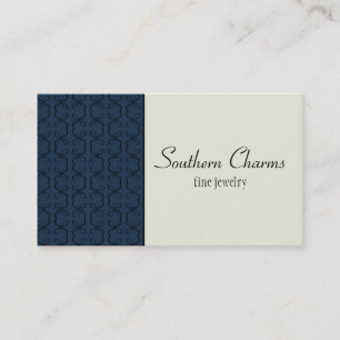 Country Lines Business Card, Royal Blue Card