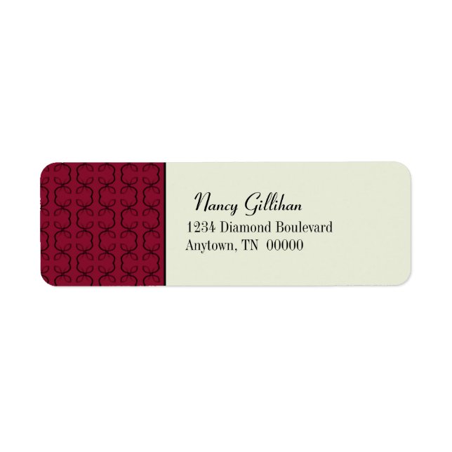 Country Lines Return Address Labels (Front)