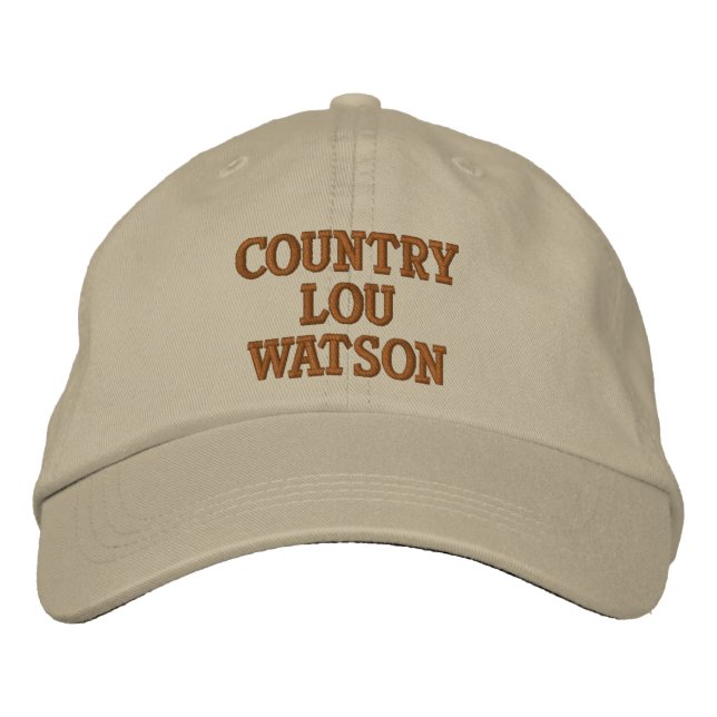COUNTRY LOU WASTON EMBROIDERED HAT (Front)