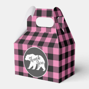 Country Mama Bear Baby Shower Girl Pink Favour Box