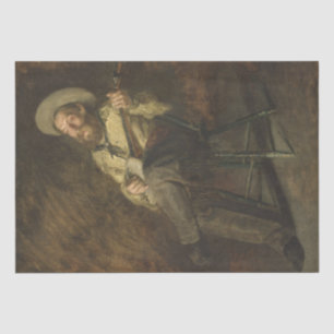 Country Man the Playing Banjo and Singing Tissue Paper