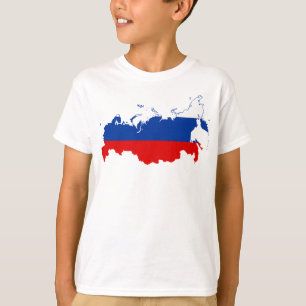 Country Map Russia T-Shirt