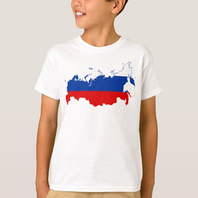 Country Map Russia T-Shirt (Front)