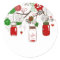 Country Mason Jar Christmas Stickers