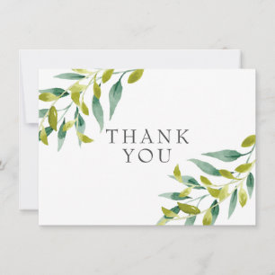 Country Meadow Greenery Thank You