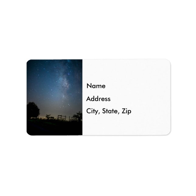 Country Milky Way Mailing Label (Front)
