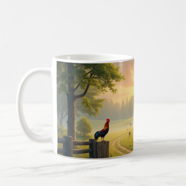 Country Morning Scene Coffee Mug (Left)