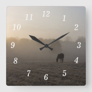 Country Morning Wall Clock