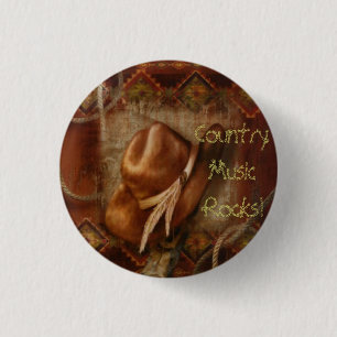 Country Music 3 Cm Round Badge
