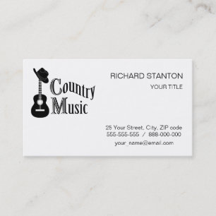 Country music business card